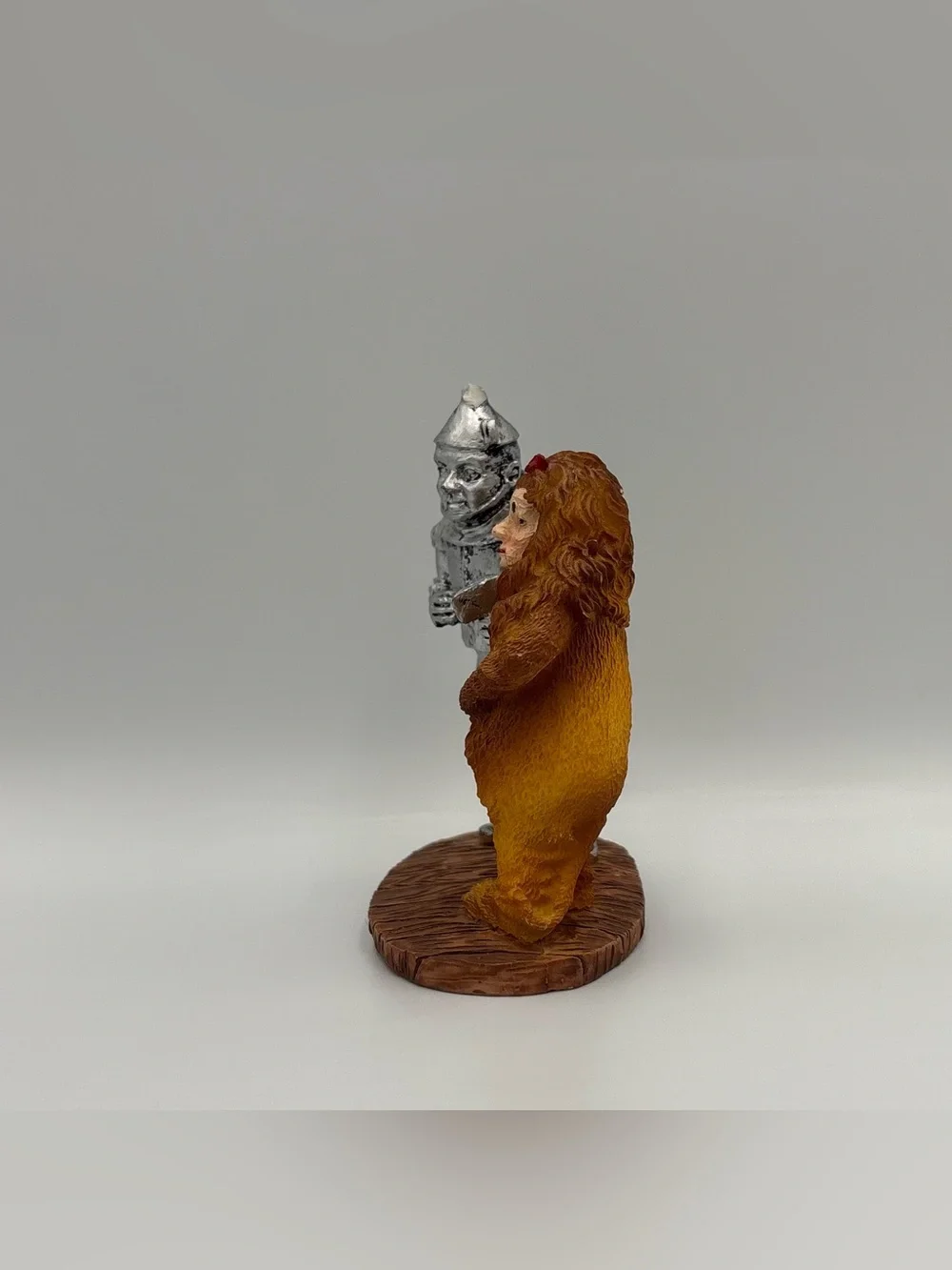 RARE Vintage Wizard Of Oz Tin Man & Cowardly Lion Ceramic Toy Home Decor